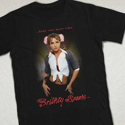 Britney Spears Baby One More Time Album Black T-shirt Xmas S-5XL AD853