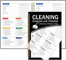 ADHD Cleaning Planner, Cleaning Schedule and Checklist, Undated Daily and Weekly