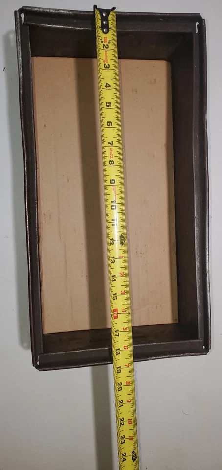 Industrial Metal Stacking Box / Vintage Metal Parts Bin Stacking Storage - Image 4 of 4