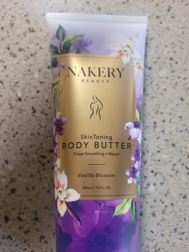 Nakery Beauty Vanilla Blossom Body Butter 10 oz Anti-Aging Firms, Tightens Skin - Picture 2 of 8