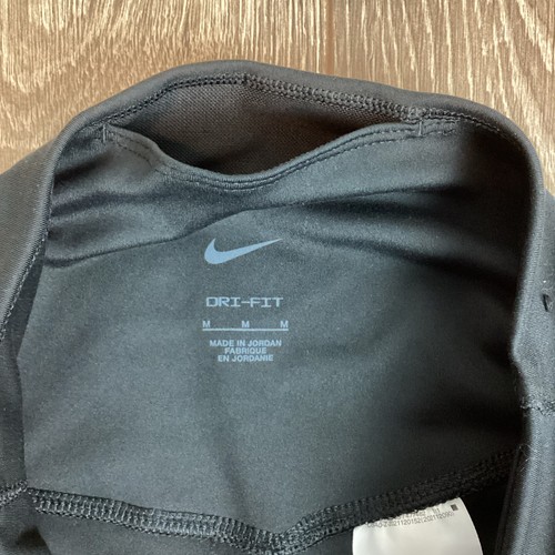 Nike Dri-FIT Leggings Black Medium Training Activewear Stretch M Athleisure - Picture 4 of 6