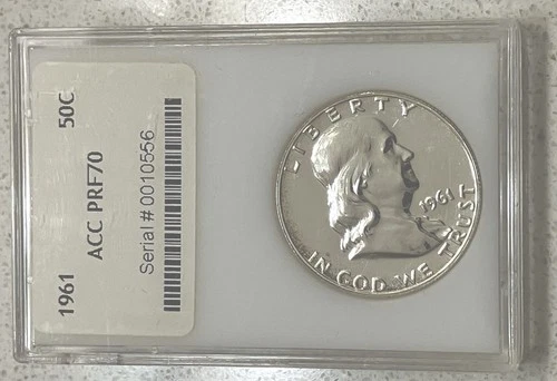 1961 Franklin Silver Half Dollar Max Proof Conditions A Real GEM