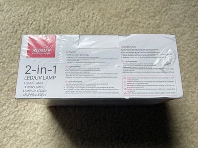 SUNUV 2-in-1 LED/UV Nail Lamp SUN9C Pink New Sealed