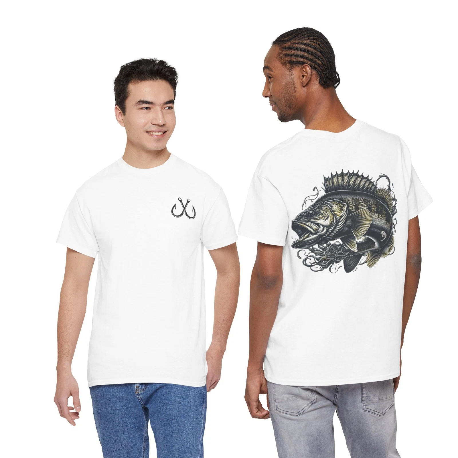 Largemouth Bass Illustration Tee | Fishing Shirt, Angler Graphic