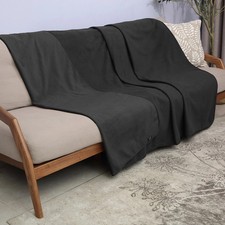 Waterproof Blanket for Bed, Reversible Fleece Bed Sofa Cover, Washable Liquid...
