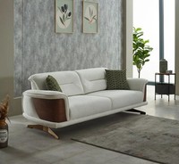 Dreisitzer Couch Weiß Polstersofa Sofa 3 Sitzer Stoffsofa Sofas