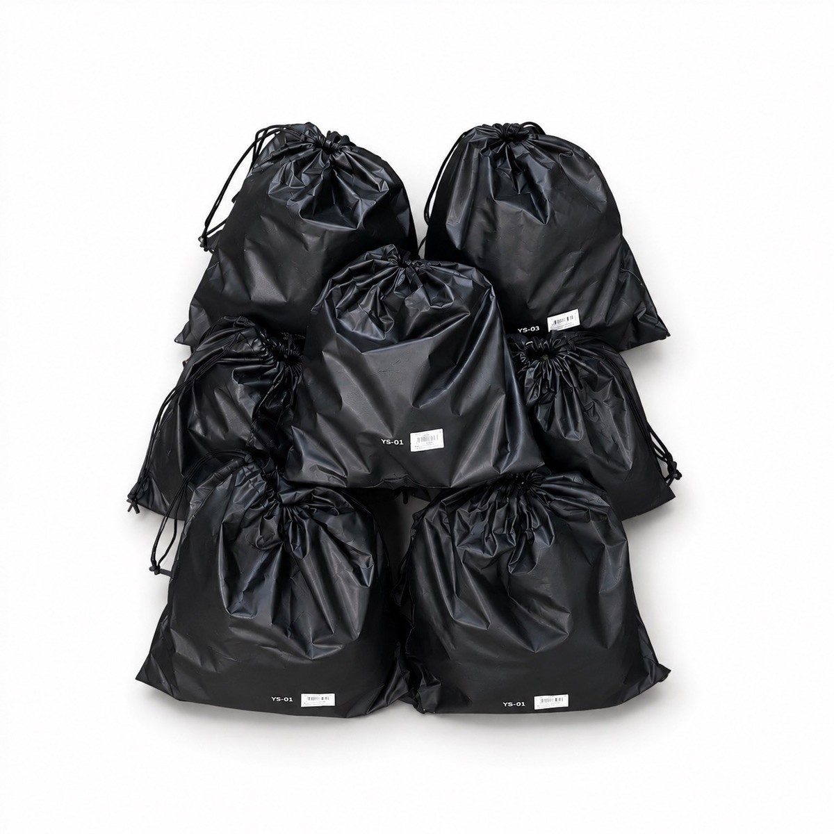 NWT Yeezy YS-01 Black Drawstring Dust Bag Yeezy YS-01 Onyx Slides Brand New With Dust Bag **SHIPS SAME  main image 2