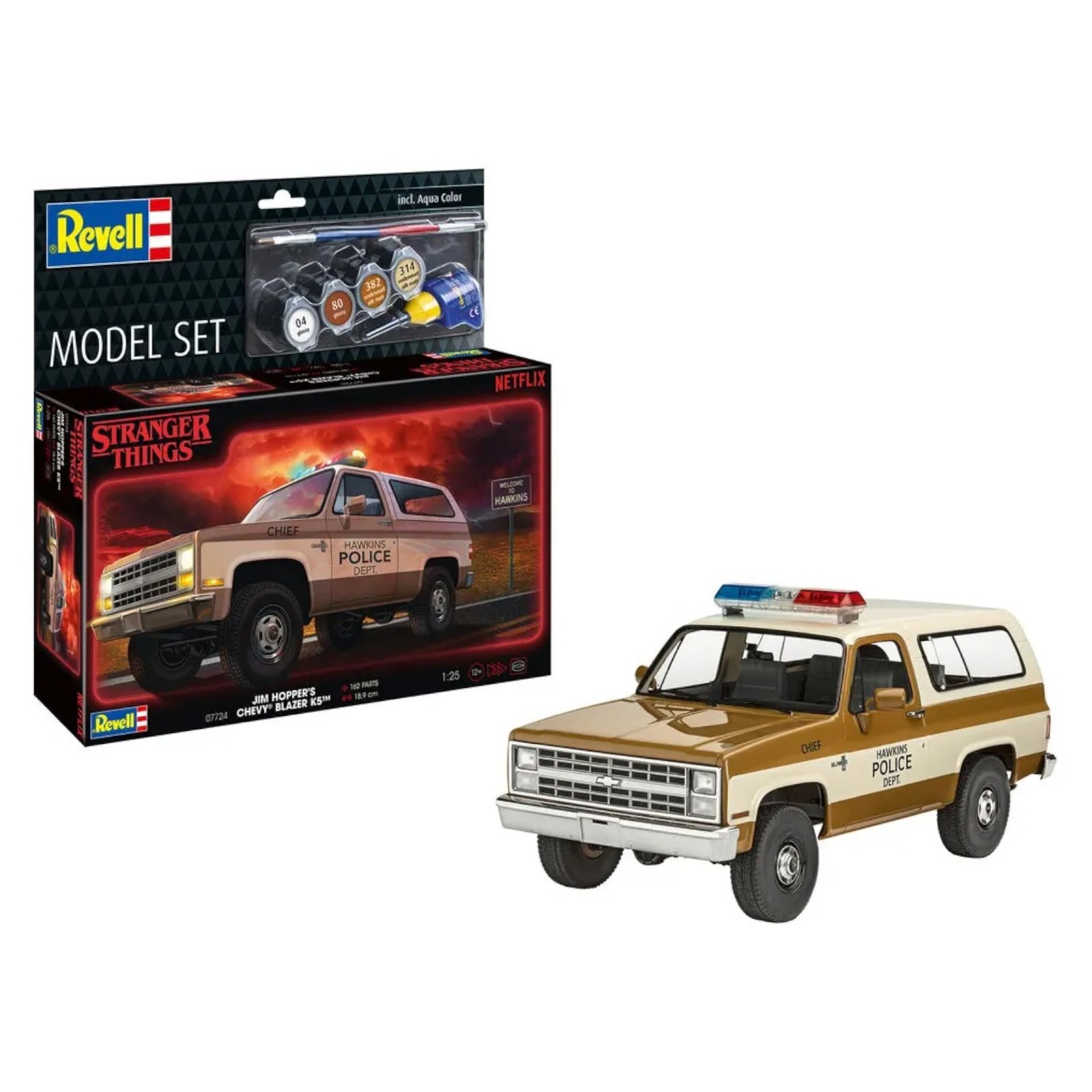 Revell Stranger Things Jim Hopper Chevy Blazer K5 67724 Car Model Kit 1:25
