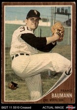 1962 Topps #161 Frank Baumann Normal Tint White Sox COMMON VARIATION 1 - POOR