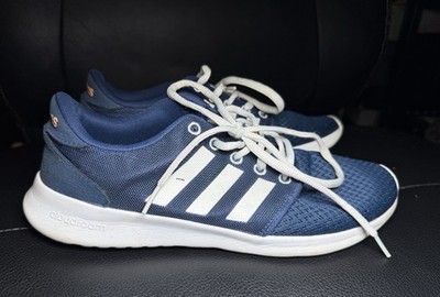 Adidas Cloudfoam QT Racer Mystery Blue AW4004 Sneakers Shoes Womens SZ 8.5