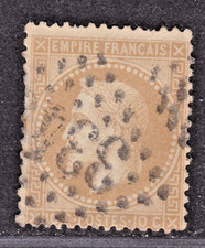 TIMBRE 1867 FRANCE EMPIRE FRANC N° 28-OBL. TB-SCAN RV