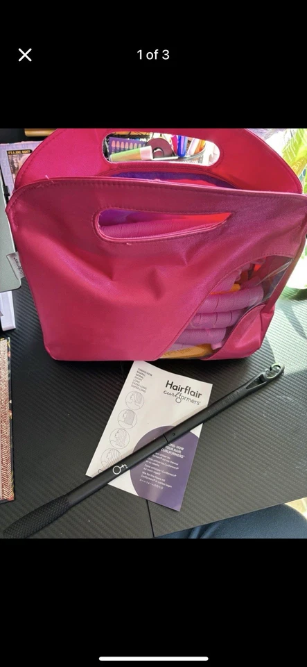 Curlformers Extra Long Wide Spiral Curls Styling Kit 40 Curlers 2 Sticks - Image 3 of 3