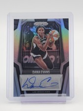DANA EVANS 2025-26 PANINI PRIZM WNBA AUTO #SG-DE SILVER LAS VEGAS ACES Q3948