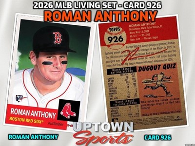 Roman Anthony - 2026 MLB Living Set  - Card 926 - Presale