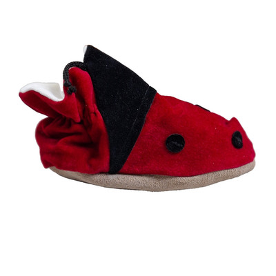 Funky Feet Fashion Schuhe Baby Marienkäfer Rot Größe 6-12 Monate