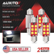 4x AUXITO CANBUS 36MM 3175 3022 LED License Interior Light Bulb Xenon White