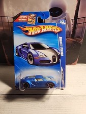 Hot Wheels 2010 HW Hot Auction 2/10 160/240 2005 Bugatti Veyron Blue PR5