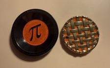 Pi Day Geocoin  CA Radioactive Black Nickel / Shiny Gold  New Unactivated