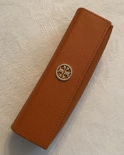 Tory Burch Authentic Eyeglasses Case Sunglasses Slim Magnetic Case Logo Orange