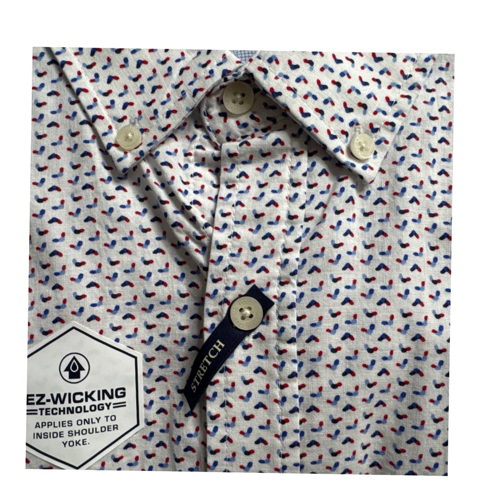 U.S. Polo Assn. 2XL,Engine Red Abotonada,Camisa Manga Corta,Tejida.Elástica, Foto 3 de 4