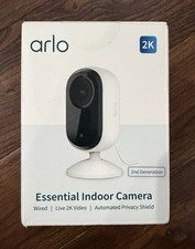 NEW Arlo Essential Indoor Camera 2K 2nd Gen Wired with Privacy Shield - 1 Cam