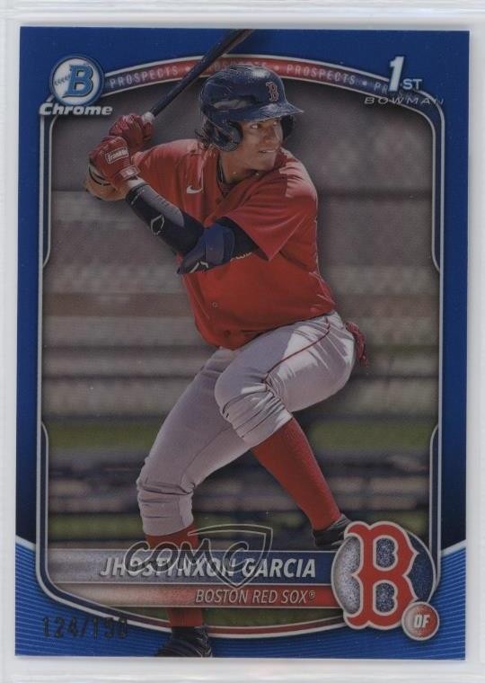 2025 Bowman Chrome Prospects Blue Refractor /150 Jhostynxon Garcia #BCP-43 0ft3