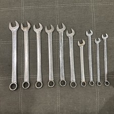 Vintage Snap On 10 Piece Large 12pt Sae Combination Wrench Set 1-116 To 58 Vintage Snap On 10 Piece Large 12pt Sae Combination Wrench Set 1-116 To 58