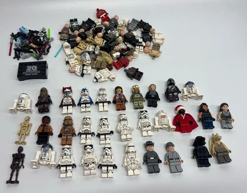 Lego Star Wars MiniFigure Lot Of 30 + Accessories, And Mini Figure Parts READ