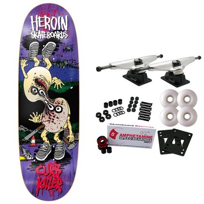 Heroin Skateboard Complete Curb Killer 9 Merged (Assorted) 10'' x 32.5''