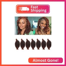 7 Packs Springy Afro Twist Hair Kinky braiding Hair 8 Inch Ginger Cuban Twist Ha