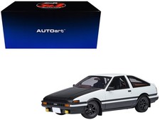 Toyota AE86 Trueno RHD Project D Final White Carbon Hood Initial D 1/18 Autoart