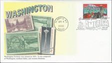 Scott 3607 FDC - 34 cents - Greetings from America - Washington - 2002 - FDOI