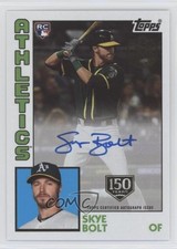 2019 Update 1984 Topps Baseball 150th Anniversary 39/150 Skye Bolt Auto 5l1