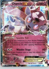 Diancie EX 72/124 Holo EX Rare Fates Collide Pokemon MP on eBay