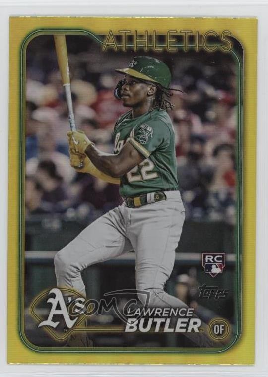 2024 Topps Series 2 Yellow Foil Lawrence Butler #676 Rookie RC 0wz