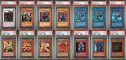 Lot of 14 VINTAGE PSA YU-GI-OH! Collection Dark Magician Summoned Skull Goyo