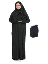 Muslim Dress For Women With Hijab, Abaya, Instant Prayer Clothes Set, Islam