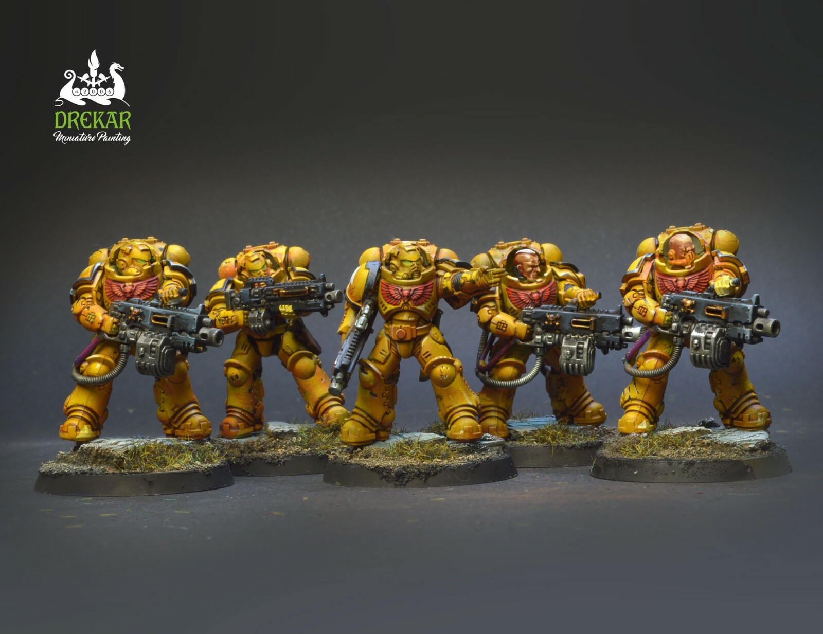 Heavy Intercessors Imperial Fists warhammer 40K ** COMMISSION ...