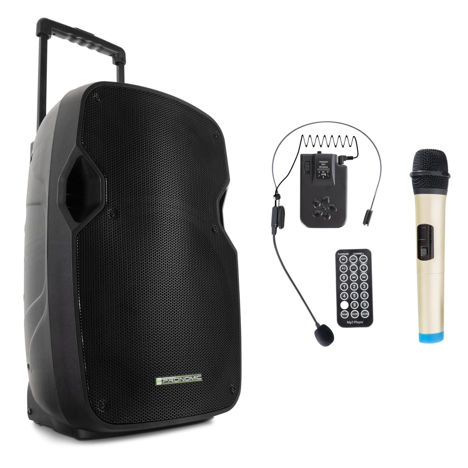 Cassa Portatile Attiva Acustica Ricaricabile Trolley Amplificata Bluetooth 60W