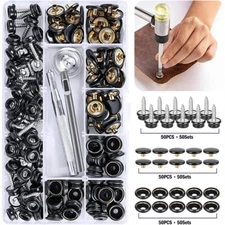 150PCS Canvas Screws Snap Kit Stainless Steel Boat Canvas Snaps with 3PCS Tool