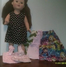 18"Doll Clothes made to fit A Girl My Life etc- Lot 0f 6-Dresses, Z06