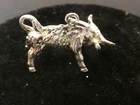 925 Sterling Silver Zodiac Pendant Taurus Approx 2cm 4.4g T-1538