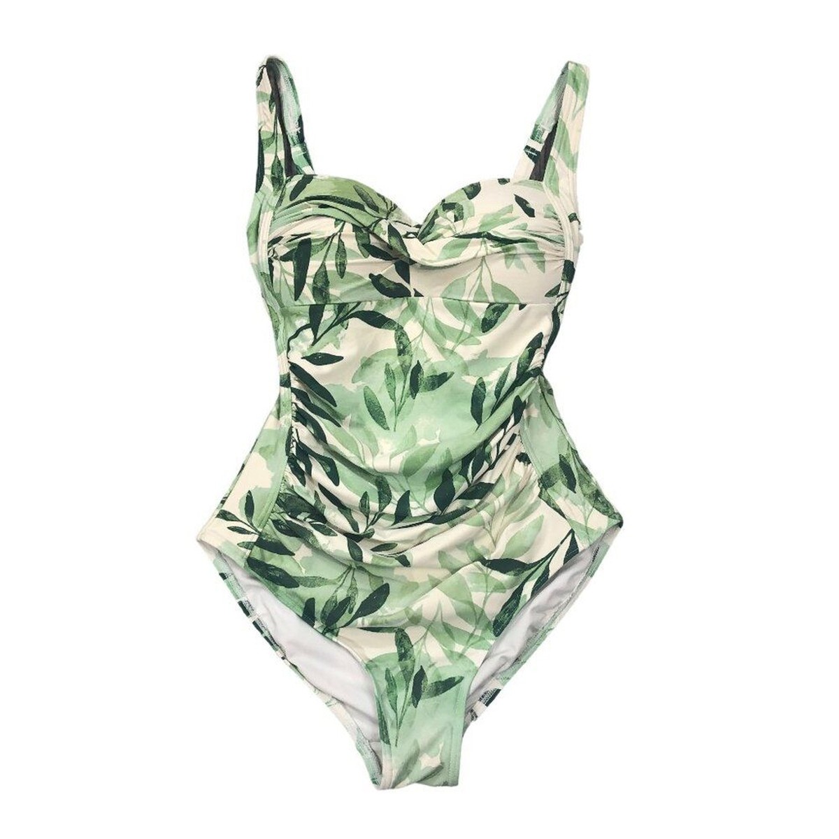 Niptuck Swim Oasis Joanne Green Tropical Print One Piece Swimsuit