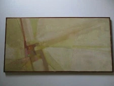 VINTAGE 1960'S ABSTRACT PAINTING MODERNISM EXPRESSIONISM NON OBJECTIVE  MYSTERY 