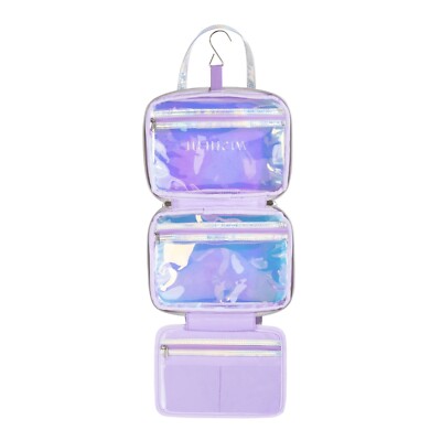 Huda Beauty WISHFUL Skincare Reisetasche Make-up Organizer Beutel holografisch