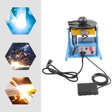 10KG Rotary Welding Positioner 0-90° Positioning Turntable Table 1-12RPM 3-Jaw