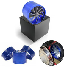 Turbine Turbo Charger Air Intake Gas Fuel Saver Fan Car Supercharger 64mm