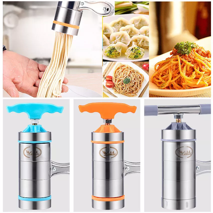 Stainless Steel Pasta Noodle Maker Fruit Juicer Press Spaghetti Manual  Machine