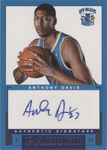 2012-13 Panini Crusade ANTHONY DAVIS Blue Gold Prizm Rookie RC PSA