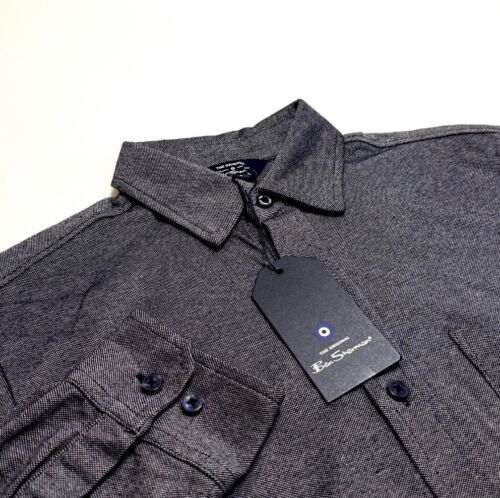 Ben Sherman Mens NWT Long Sleeve Button Down Shirt Color Navy Blazer Size S